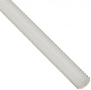 0.5" NATURAL THREADED NYLON ROD
