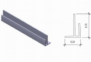 NUDO<sup>&reg;</sup> V-7 OUTSIDE CORNER FOR .090" PANEL (.5" LEGS)