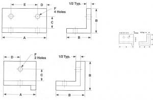 WEARSHOES - SINGLE HOLE RETURN - UHMW REPRO - 4" WIDTH - 2 (1/2") HOLES