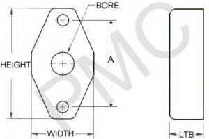 FLANGE BEARINGS | 2 BOLT (OIL FILLED NYLON)