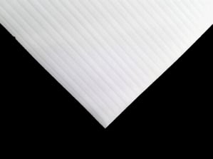 POLYPROPYLENE FLUTED SHEET | WHITE