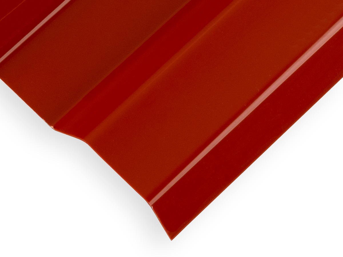 Red Brick SunTuf Corrugated Polycarbonate Sheet