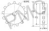 SPROCKET - FLAT WIRE BELT - 1/2" X 1/2" MODIFIED WEIGHT BELT | UHMW - 11 TEETH - 4.08" OD